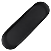 Bandeja decorativa ovalada larga metálica