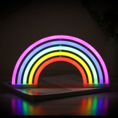 Regenbogen-Neonlichtschild