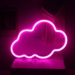 Flauschige Wolke Neonlichtschild