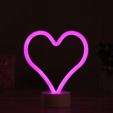 Lila Herz Neonlichtschild