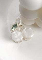 Mini pinza para el pelo de cereza