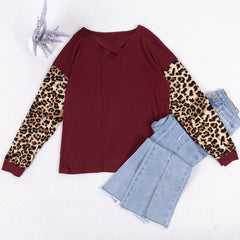 Suéter cruzado de dos tonos