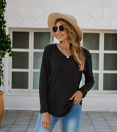 Camisa con bolsillo de parche de color liso