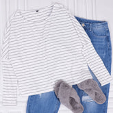 Camisa de manga larga con hombros caídos