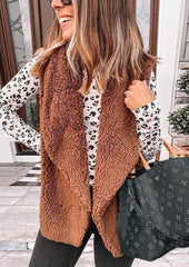 Chaleco de felpa Sherpa