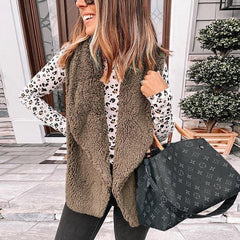 Chaleco de felpa Sherpa