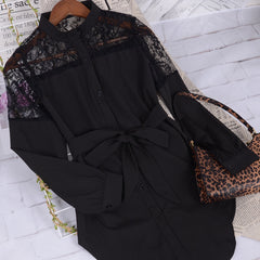 Blusa con cuello mandarín y botones