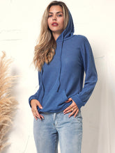 Sudadera con capucha extragrande de punto gofre