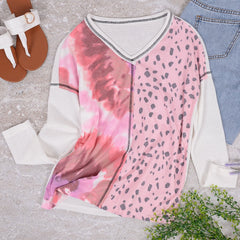 Mixed Print Long Sleeve Shirt