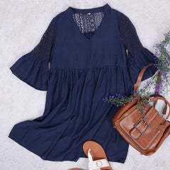 Detailed Lace Tunic Dress