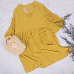 Detailed Lace Tunic Dress