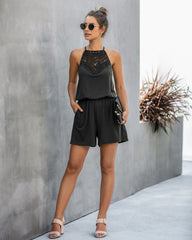 Lace Crochet Summer Romper