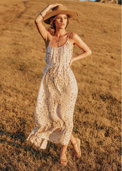 Zierliches Maxikleid mit Blumenmuster