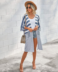 Cárdigan ligero de rayas mixtas