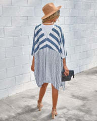 Cárdigan ligero de rayas mixtas