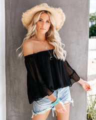 Gathered Ruffle Blouse