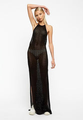 Maxi Knit Beach Cover Up Dress