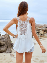 Camiseta de verano con apliques de encaje