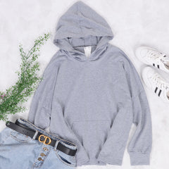 Relaxed Back Lace Crochet Hoodie