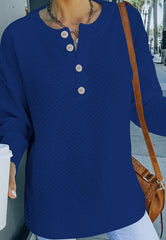 Suéter Henley Lux de punto gofre