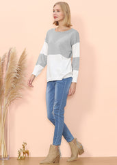 Pullover mit Farbblock-Netzdetail