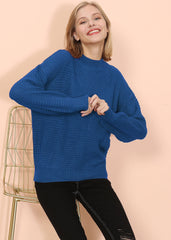 Suéter de punto gofre con cuello alto