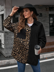 Blusa de dos tonos con botones