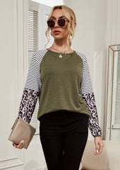 Sweatshirt mit Raglanärmeln und gemischten Prints