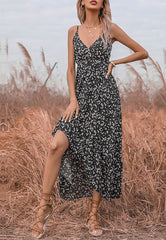 Geblümtes High Low Sommerkleid