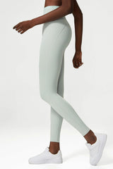 Butterweiche, hoch taillierte, doppelt gefütterte Fitness-Leggings