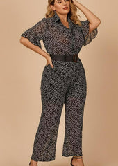 Jumpsuit mit geradem Bein und Blumenmuster