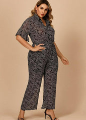 Jumpsuit mit geradem Bein und Blumenmuster