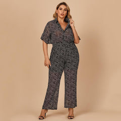 Jumpsuit mit geradem Bein und Blumenmuster
