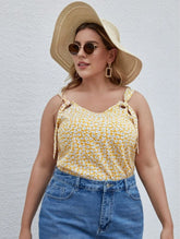 Floral O-Ring Strap Top