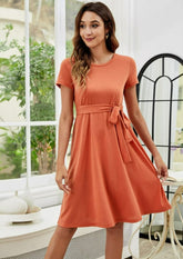 Vestido camisero de color liso