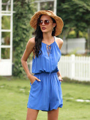 Tie Neck Summer Romper