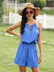 Tie Neck Summer Romper