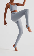 Leggings mit Steg und hoher Taille