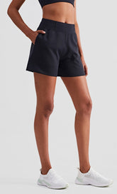 Entspannte Sportshorts mit hohem Bund