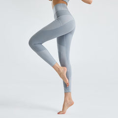 Leggings mit unregelmäßigem Muster und hoher Taille
