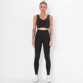 Ribbed Cropped Tank & Leggings Two Piece Set