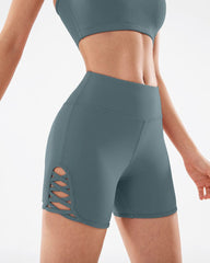 Criss Cross Slits Active Shorts