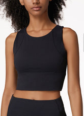 Sleeveless Cropped Tank Top