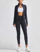 Two-Piece Jacket & High-Rise Leggings Set