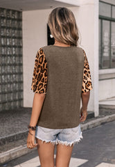 Contrast Two Tone Basic T-Shirt