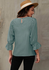 Blusa con luz en la espalda y abertura en la cerradura