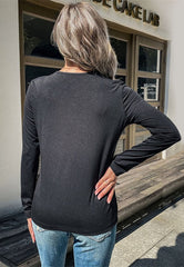 Suéter básico de leopardo en dos tonos