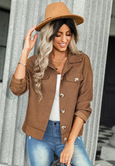 Chaqueta con botones en contraste