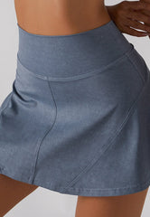 Falda pantalón de tenis con cintura alta y forro