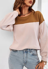 Two Tone Basic Fall Sweater